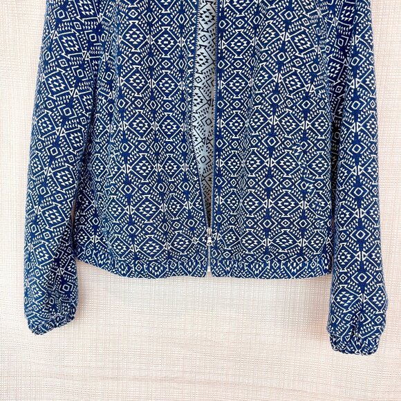 Textured Bomber Jacket Old Navy Southwest Boho Festival Collarless Jacket - Picture 9 of 15